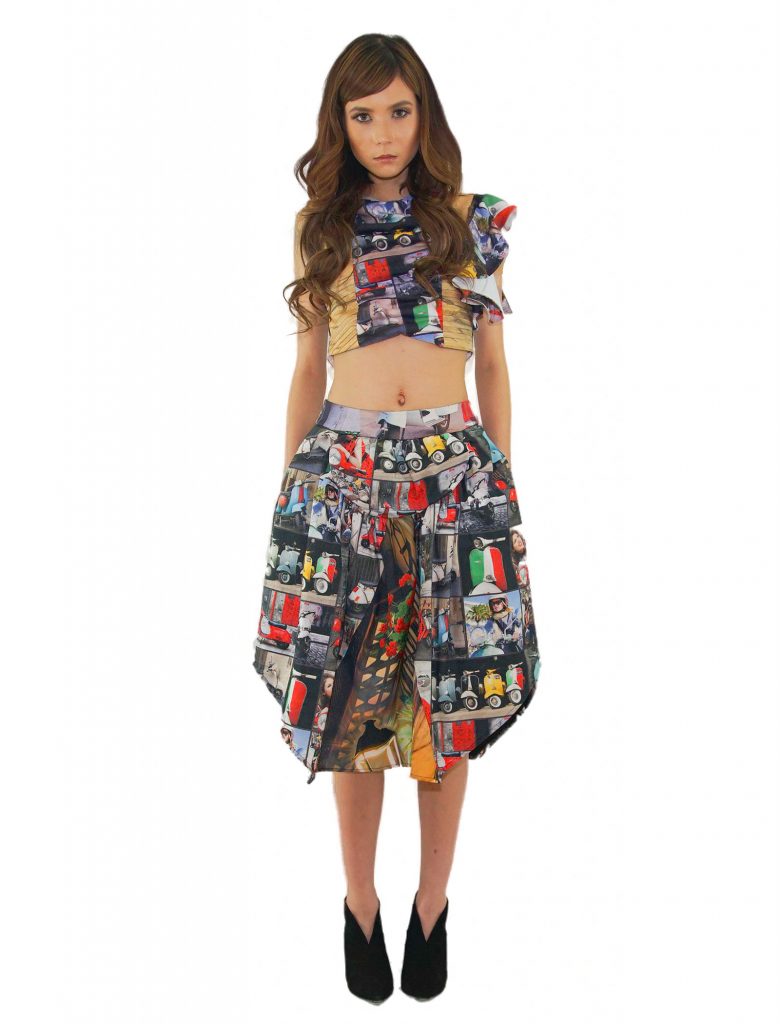 AY by AYLA Girls Nylon Skirt in Pink