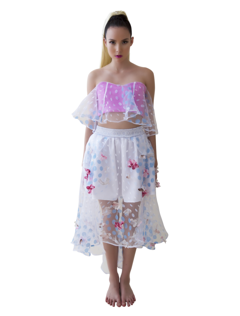 Fabiola High-Low A-line Skirt - Ayla Clothing